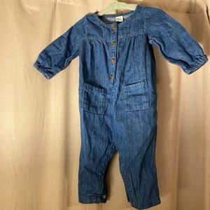 Blue Jean old navy romper 3-6 months